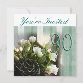 90. Geburtstagsparty Einladung - Calla lilies