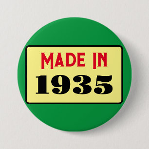 90. Geburtstagsparty geboren 1935 90 Button