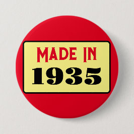 90. Geburtstagsparty geboren 1935 90 Button