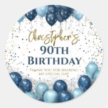 90. Geburtstagsparty Marineballons