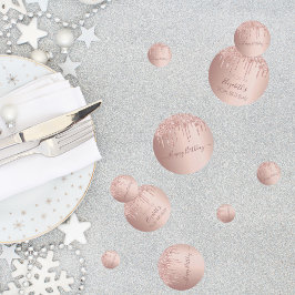 90. Geburtstagsparty Rose Gold Glitzer Tropfen ros Konfetti