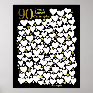 90. Geburtstagspopster - 90 Jahre Loved Poster