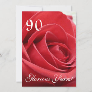 90 Glorious Years! Geburtstagsfeier Einladung