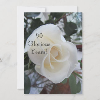 90 GloriousYears!-Birthday Celebration/White Rose Einladung