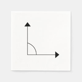 90 Grad rechtsgerichtetes Party Serviette