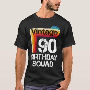90 Jahre alt Geburtstag Vintag 90. Geburtstagsfami T-Shirt