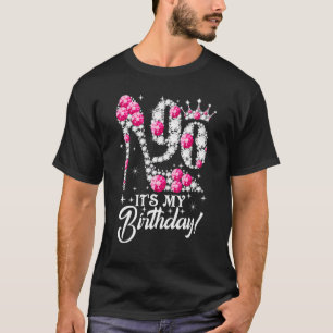 90 Jahre alt ist mein 90. Geburtstag Pink Diamond  T-Shirt