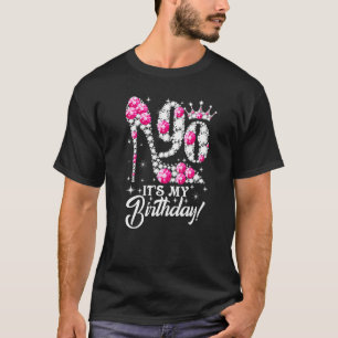 90 Jahre alt ist mein 90. Geburtstag Pink Diamond T-Shirt