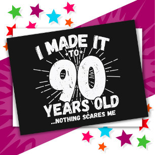 90 Jahre alt Sarcastic Meme Funny 90. Geburtstag Postkarte