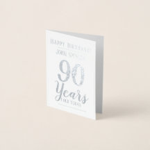 90 Jahre alt. Stilvoll 90. Geburtstag