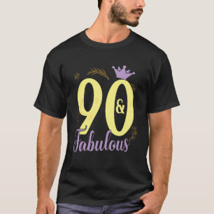 90 Jahre alt und herrlich glücklich Geburtstag für T-Shirt