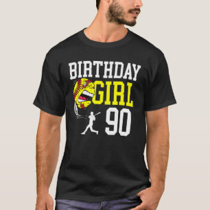 90 Jahre alte Softball Geburtstagsparty 90. Geburt T-Shirt