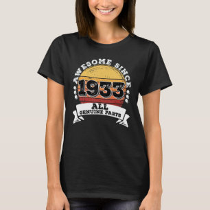 90 Jahre alter Geburtstag Typ Jahrestag 1933 90. G T-Shirt