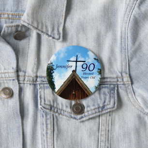 90 Jahre altes, altes Country Church Button Button