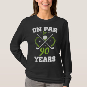 90 Jahre altes Glück 90. Geburtstag für Golfer T-Shirt