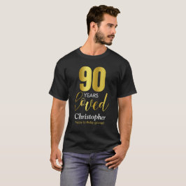 90 Jahre Liebe 90. Geburtstag T-Shirt