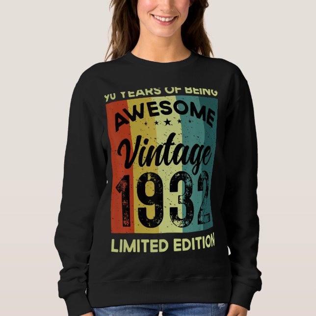 90 Jahre Phantastisch Vintag Sweatshirt (Vorderseite)