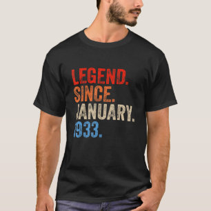 90-jähriger Legende seit Januar 1933 90. Geburtst T-Shirt
