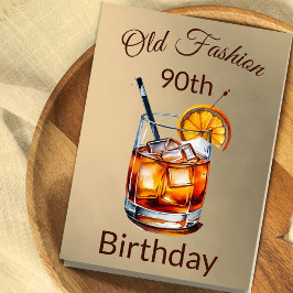 90. Old Fashion Cocktail Male Geburtstag Einladung