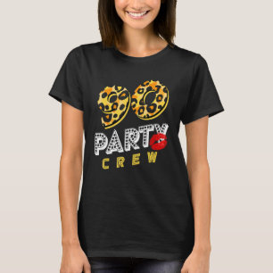 90 Party Crew Matching Family 90. Geburtstag Leopa T-Shirt