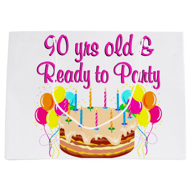 90. PARTY GROßE GESCHENKTÜTE (Vorderseite)