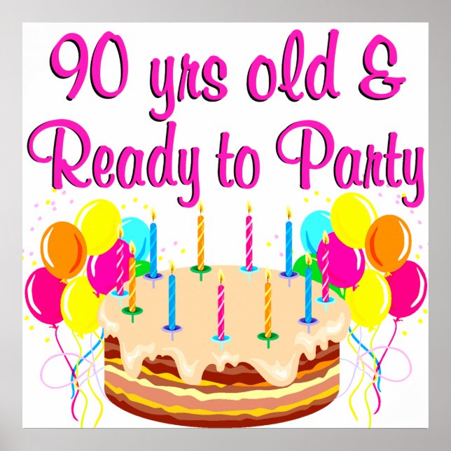 90. PARTY POSTER (Vorne)