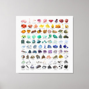 90 Rainbow Rocks Crystal Collection Glossy Poster Leinwanddruck