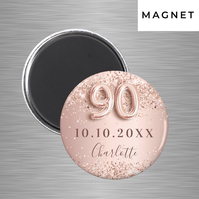 90. Rose Goldrot Save the Date Magnet (Von Creator hochgeladen)