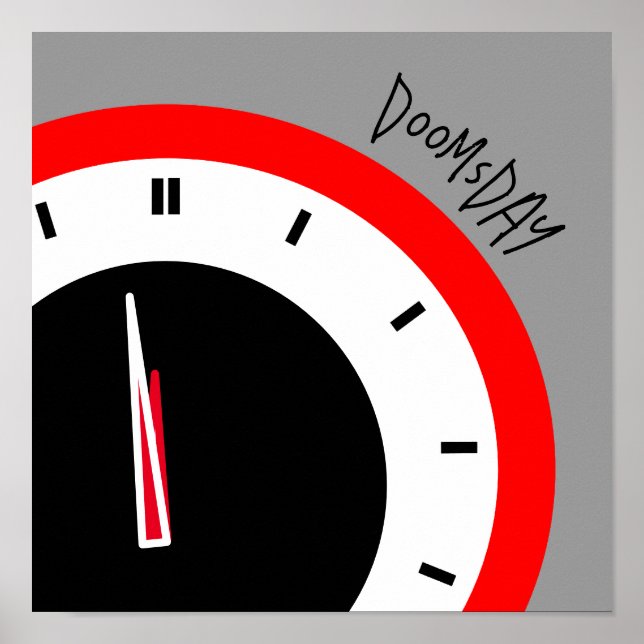 90 Sekunden bis Mitternacht düstere Vorhersage geg Poster (Vorne)