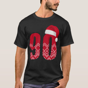 90. Weihnachts-Geburtstag Neunzig T-Shirt