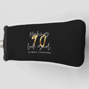 90 zum Geburtstag guten Goldes machen Golf Headcover