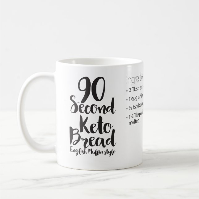 90 Zweiter Keto-Tasse-Kuchenrezepte - reg-Tasse Kaffeetasse (Links)