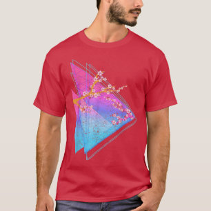 90er Art Sakura Blütenblüte Japan Vaporwave Cher T-Shirt