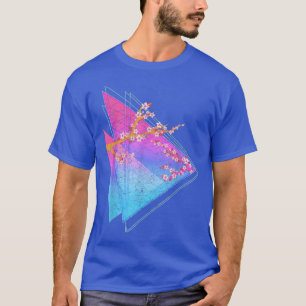 90er Art Sakura Blütenblüte Japan Vaporwave Cher T-Shirt
