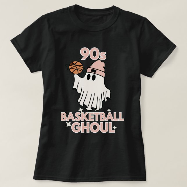 90er Basketball Ghoul Halloween T-Shirt (Design vorne)