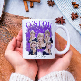 90er Bootleg-Rap-T-Shirt mit individuellem Foto Kaffeetasse