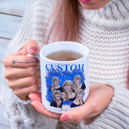 90er Bootleg-Rap-T-Shirt mit individuellem Foto Kaffeetasse