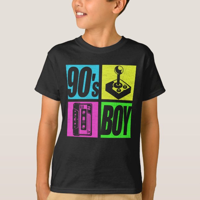 90er Boy 1990er Fashion 90 Theme Party 90ties T-Shirt (Vorderseite)