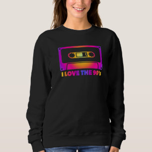 90er Fun Cassette Pop Graphic for Hipsters Retro H Sweatshirt