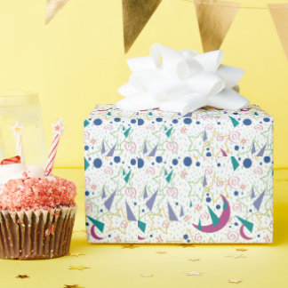 90er Galaxy-Arcade - Weiß Geschenkpapier