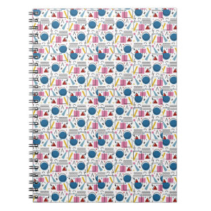 90er geometrische Formen Notizblock