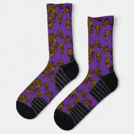 90er Goth Rockabilly Totenkopf und Kreuzbein Punk Socken