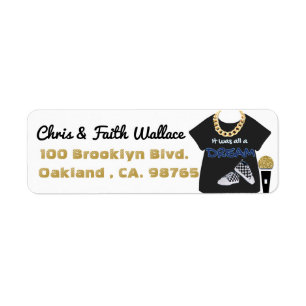 90er Hip Hop Baby Boy Gold Chain & Sneaker Urban