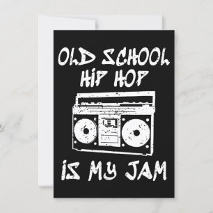 90er Hip Hop Old School Boombox Music Lover Einladung