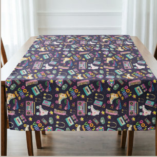 90er Hip Hop Vibes Retro Made Me Muster Tischdecke