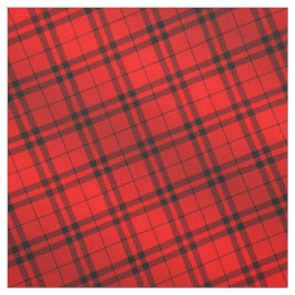 90er Inspiriert Kariertes Muster Grunge Red Black  Stoff