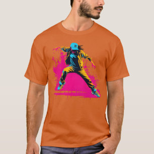 90er inspirierter Breakdancer lustig T-Shirt