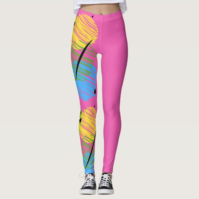 90er Jahre heiße Leggings (Vorderseite)