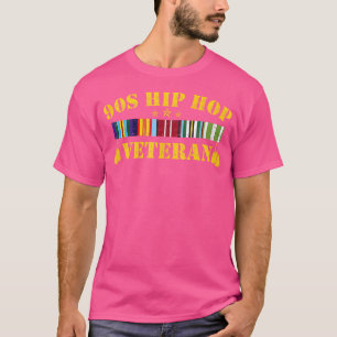 90er Jahre Hip Hop Veteran Farbenfrohe Vintage Ret T-Shirt