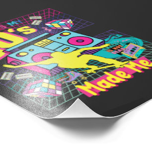 90er Jahre Hip Hop Vibes Retro machte mich Fotodruck